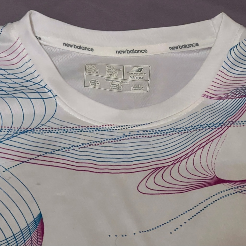 New, Never Worn New Balance Athletic T-Shirt, size M, 100% polyester